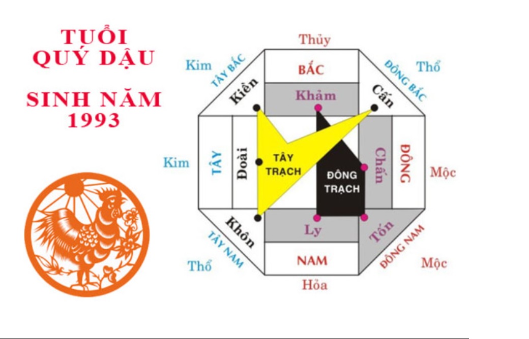 Sinh năm Quý Dậu 1993 hợp hướng nào