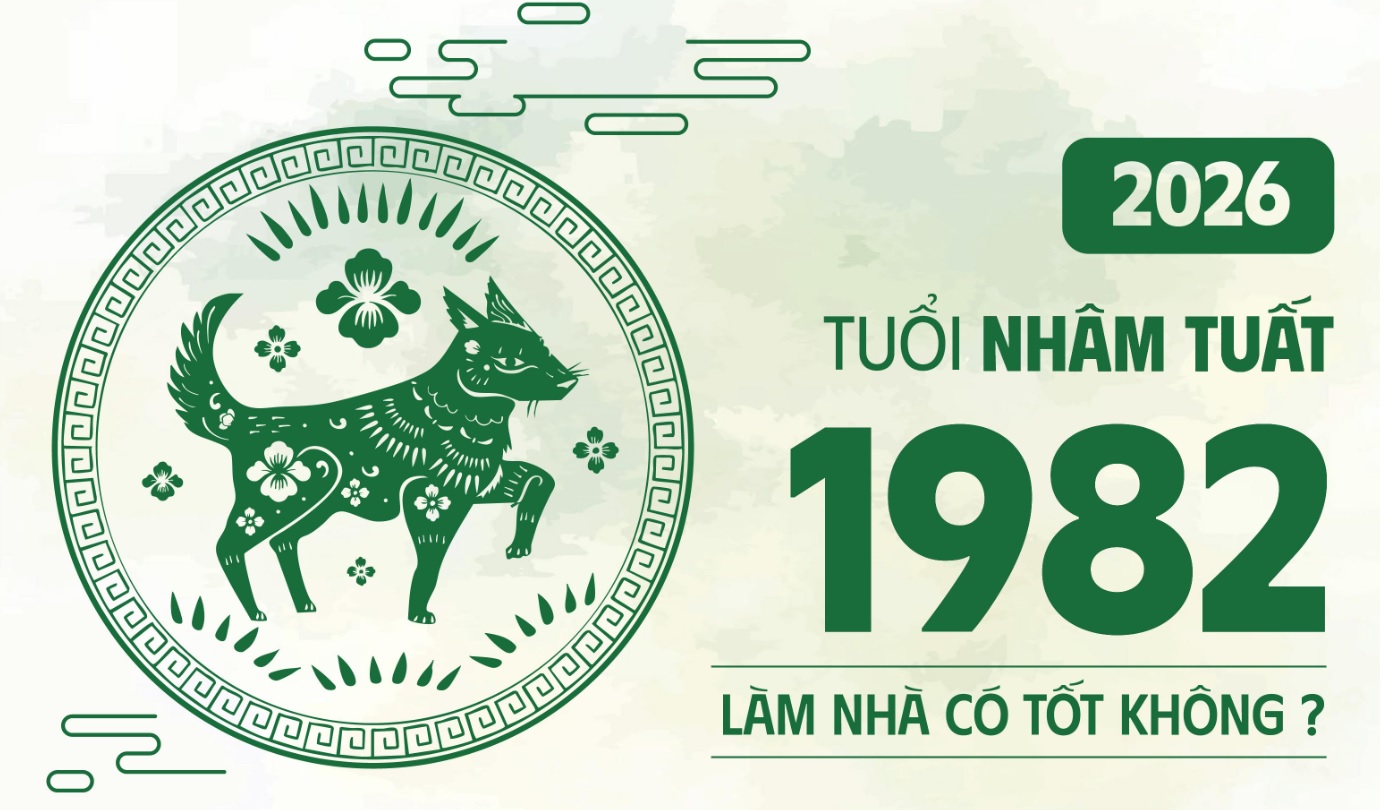 Nhâm tuất 1982 làm nhà năm nào