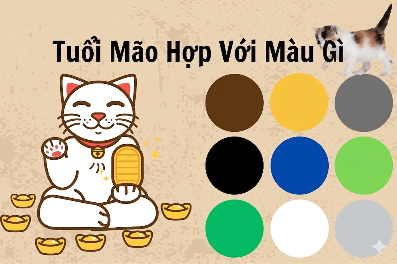 Tuổi Mão hợp màu gì